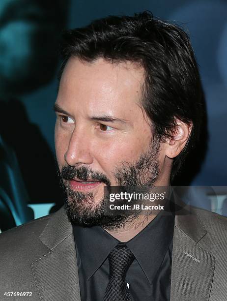 Keanu Reeves attends Summit Entertainment's premiere of 'John Wick' at the ArcLight Theater on October 22, 2014 in Hollywood, California.