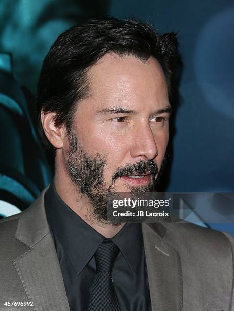 Keanu Reeves attends Summit Entertainment's premiere of 'John Wick' at the ArcLight Theater on October 22, 2014 in Hollywood, California.