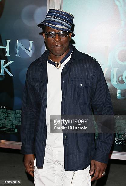 Wesley Snipes attends Summit Entertainment's premiere of 'John Wick' at the ArcLight Theater on October 22, 2014 in Hollywood, California.