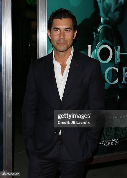 David DeSantos attends Summit Entertainment's premiere of 'John Wick' at the ArcLight Theater on October 22, 2014 in Hollywood, California.