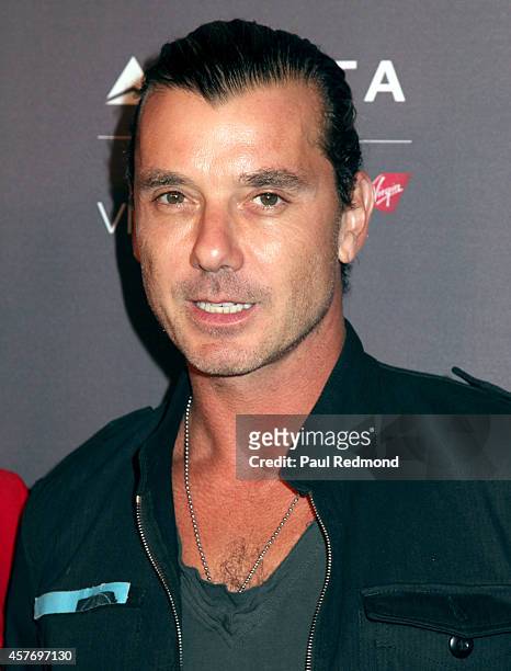 Recording artist Gavin Rossdale attends Delta Air Lines And Virgin Atlantic red carpet event celebrating new direct route between LAX and Heathrow...