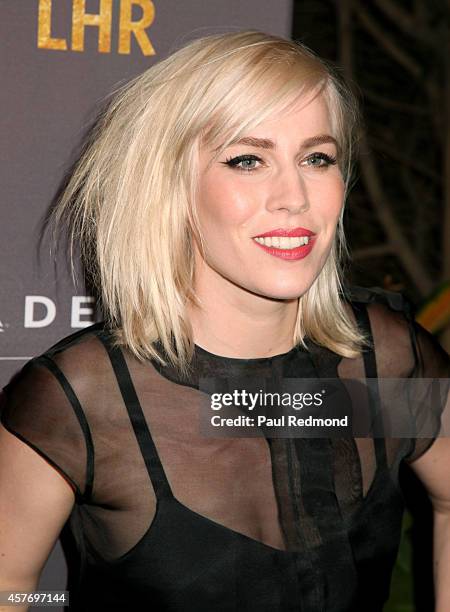 Singer Natasha Bedingfield attends Delta Air Lines And Virgin Atlantic red carpet event celebrating new direct route between LAX and Heathrow...