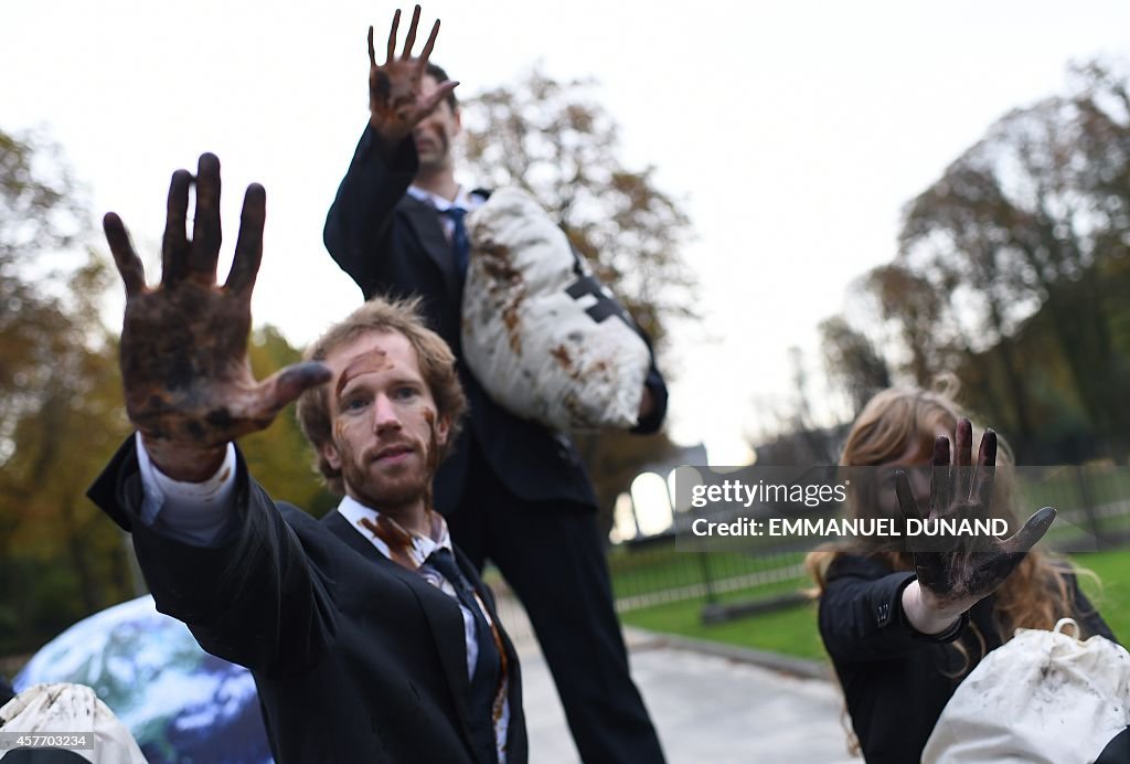 BELGIUM-EU-SUMMIT-PROTEST-CLIMATE