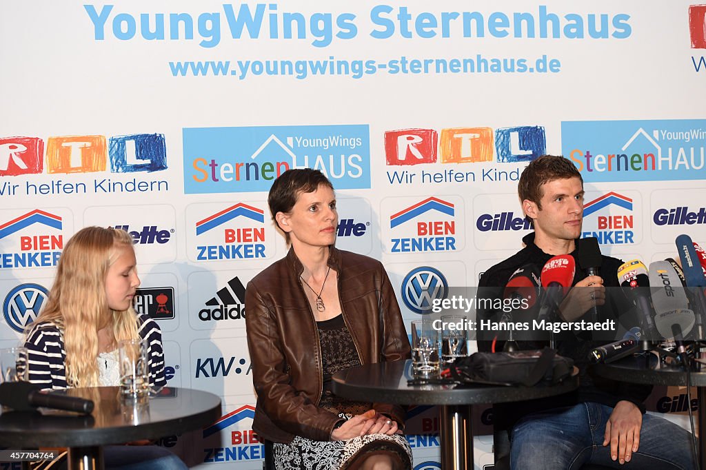 Thomas Mueller Presents Charity Project 'YoungWings Sternenhaus'