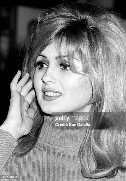 Pamela Tiffin attends Film Critics Awards on January 29, 1967 at Sardi's Restaurant in New York City.