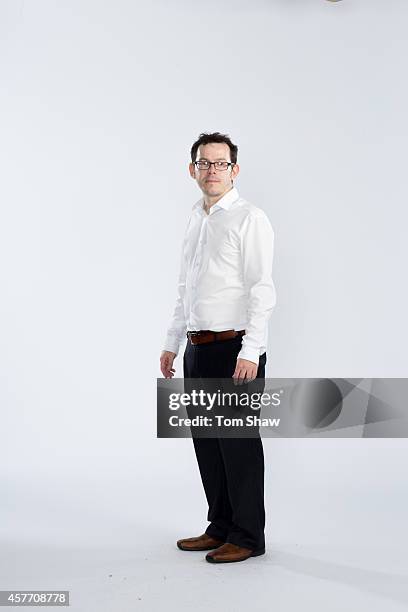 Damian Dolan of London Welsh poses for a picture during the London Welsh Photocall at Old Deer Park on August 29, 2014 in Richmond Upon Thames,...