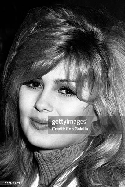 Pamela Tiffin attends Film Critics Awards on January 29, 1967 at Sardi's Restaurant in New York City.