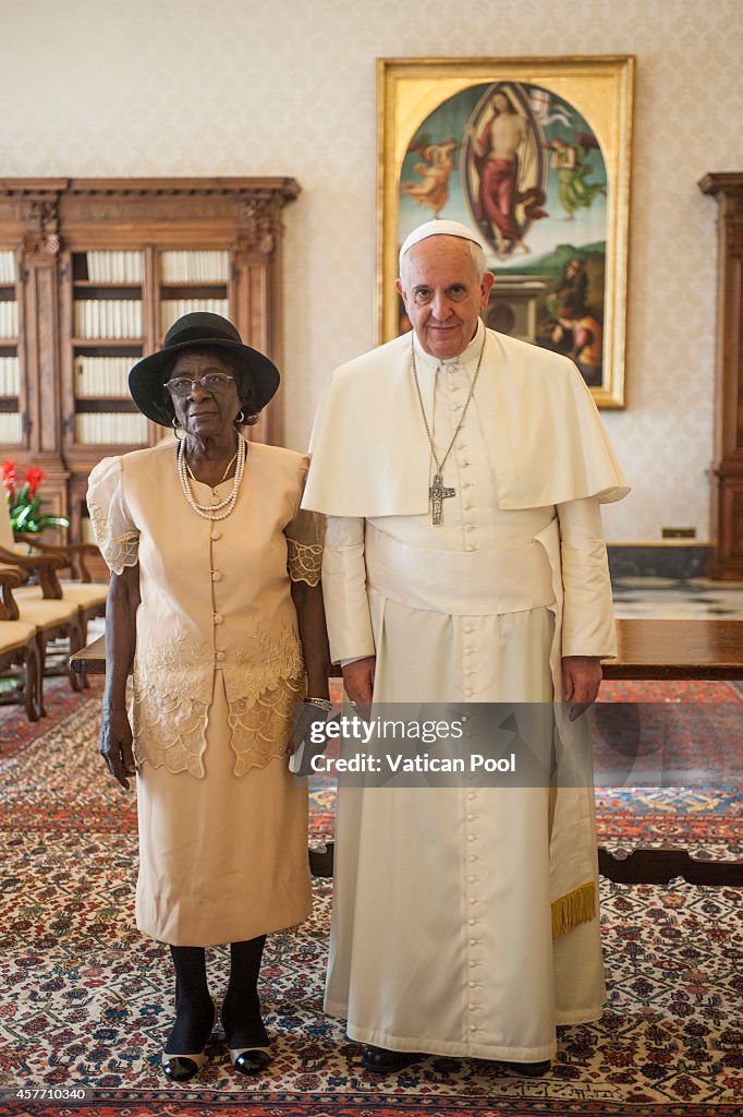 Pope Meets Grenada Prime Minister Keith Claudius Mitchell