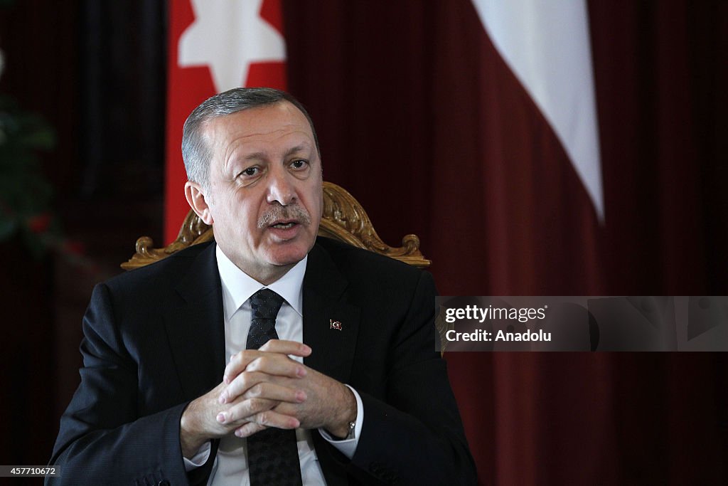 Turkey's President Erdogan in Latvia