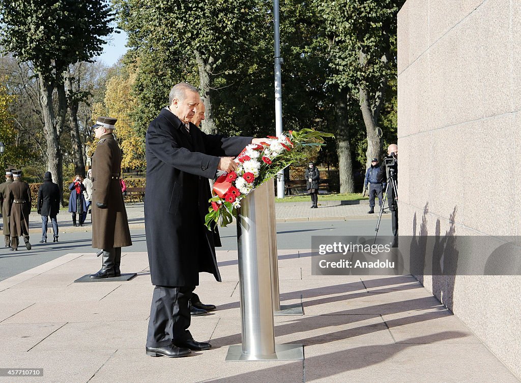 Turkey's President Erdogan in Latvia