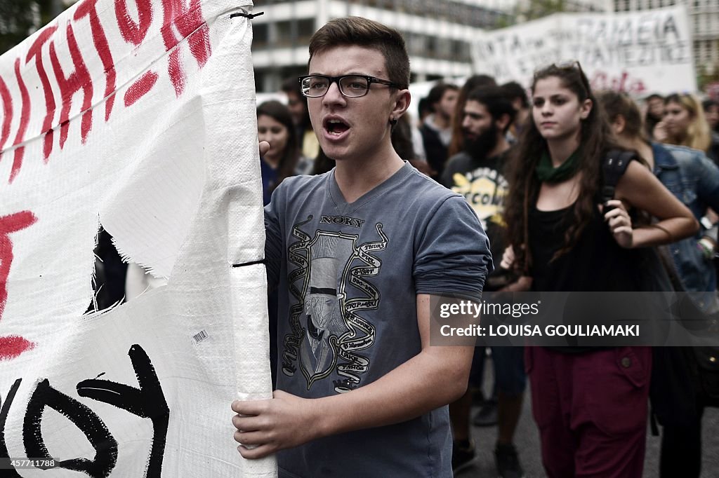 GREECE-FINANCE-ECONOMY-EDUCATION-PROTEST