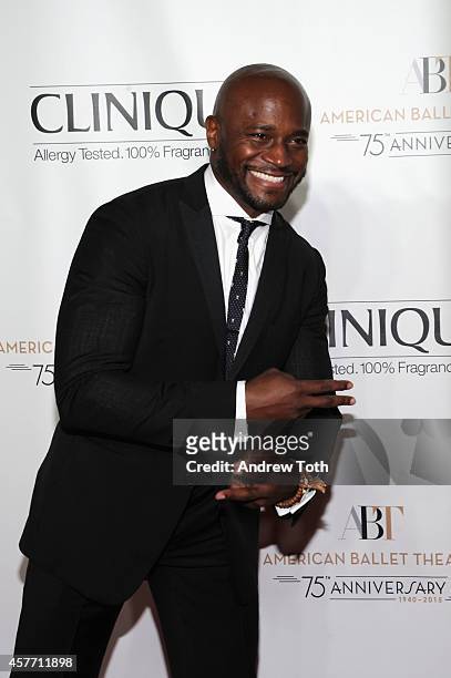 Actor Taye Diggs attends the American Ballet Theatre 2014 Opening Night Fall Gala at David H. Koch Theater at Lincoln Center on October 22, 2014 in...