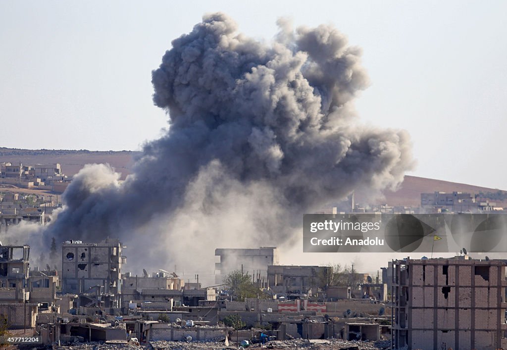 US-led coalition forces hit ISIL targets in Kobani