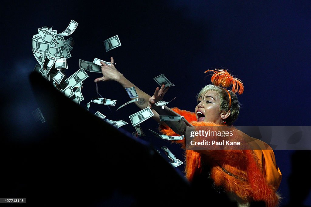 Miley Cyrus Performs Live In Perth