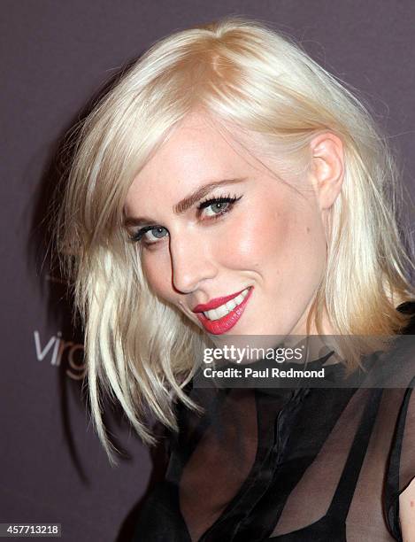 Singer Natasha Bedingfield attends Delta Air Lines And Virgin Atlantic red carpet event celebrating new direct route between LAX and Heathrow...