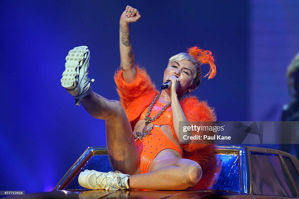 Miley Cyrus Performs Live In Perth