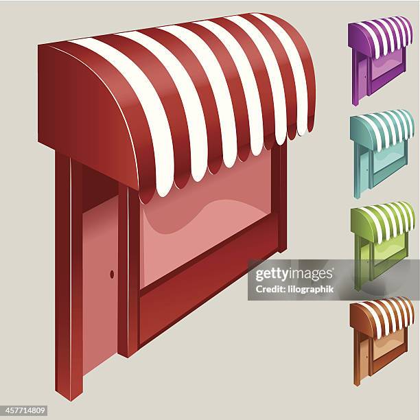 awnings - front door stock illustrations