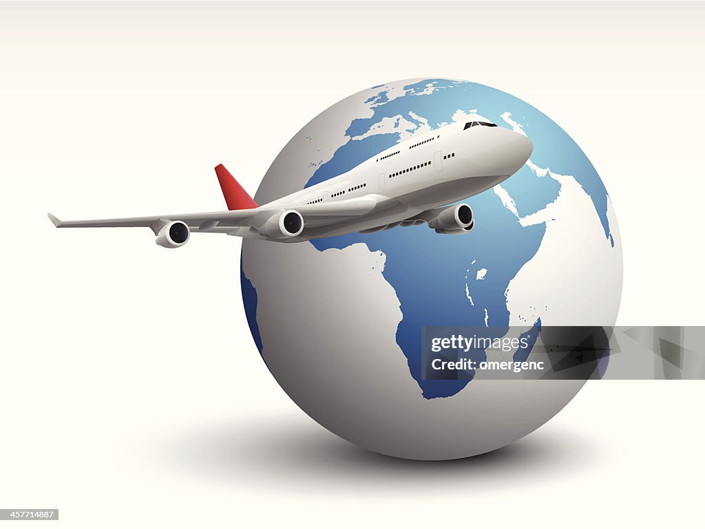 Animated Plane Flying Across The World High-Res Vector Graphic - Getty  Images