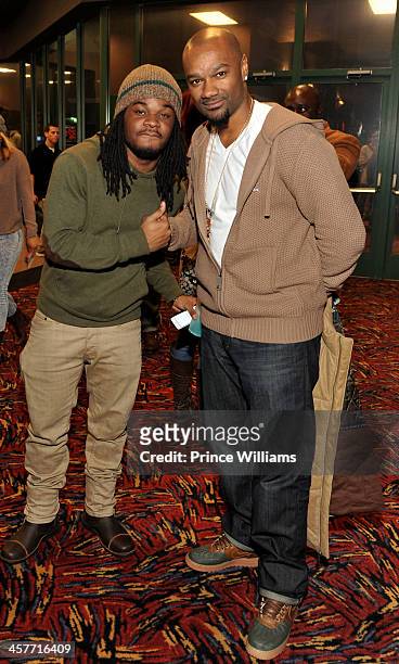 Headkrack and Big Tigger attend the "Grudge Match" screening at AMC Parkway Pointe on December 17, 2013 in Atlanta, Georgia.