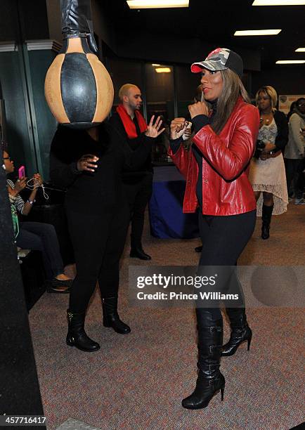 Townda Braxton attends the "Grudge Match" screening at AMC Parkway Pointe on December 17, 2013 in Atlanta, Georgia.