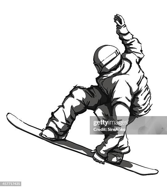 snowboarding - snowboarding stock illustrations