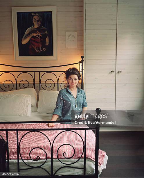 Writer Caitlin Moran is photographed for Knack Weekend on April 9, 2014 in London, England.