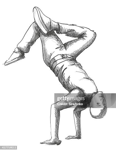 dancer - man dancing alone stock illustrations