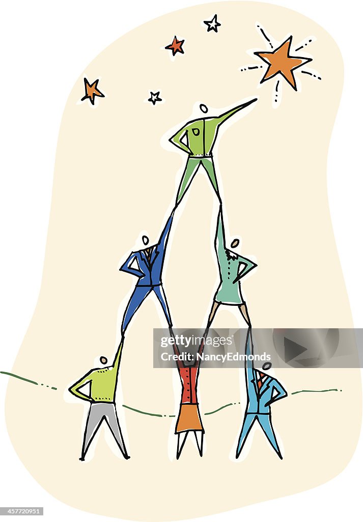 Teamwork Stars High-Res Vector Graphic - Getty Images