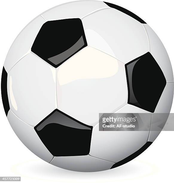 illustrazioni stock, clip art, cartoni animati e icone di tendenza di pallone da calcio isolato - soccer ball