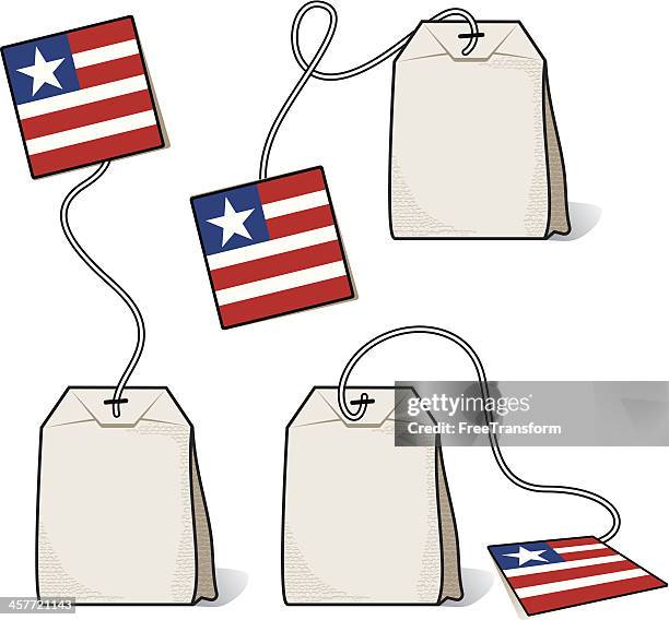 tea party icons - tea party movement stock illustrations