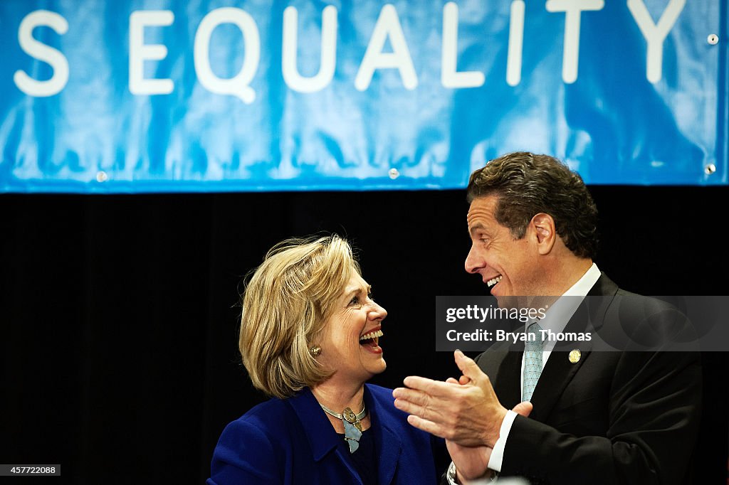 Hillary Clinton And Andrew Cuomo Campaign In New York