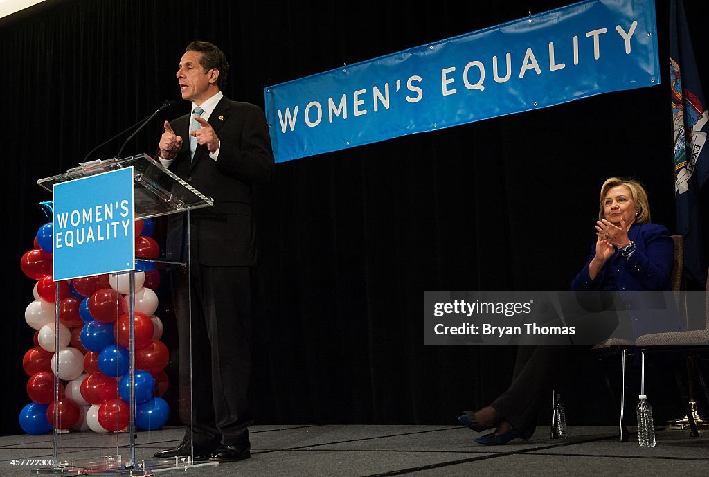 Hillary Clinton And Andrew Cuomo Campaign In New York