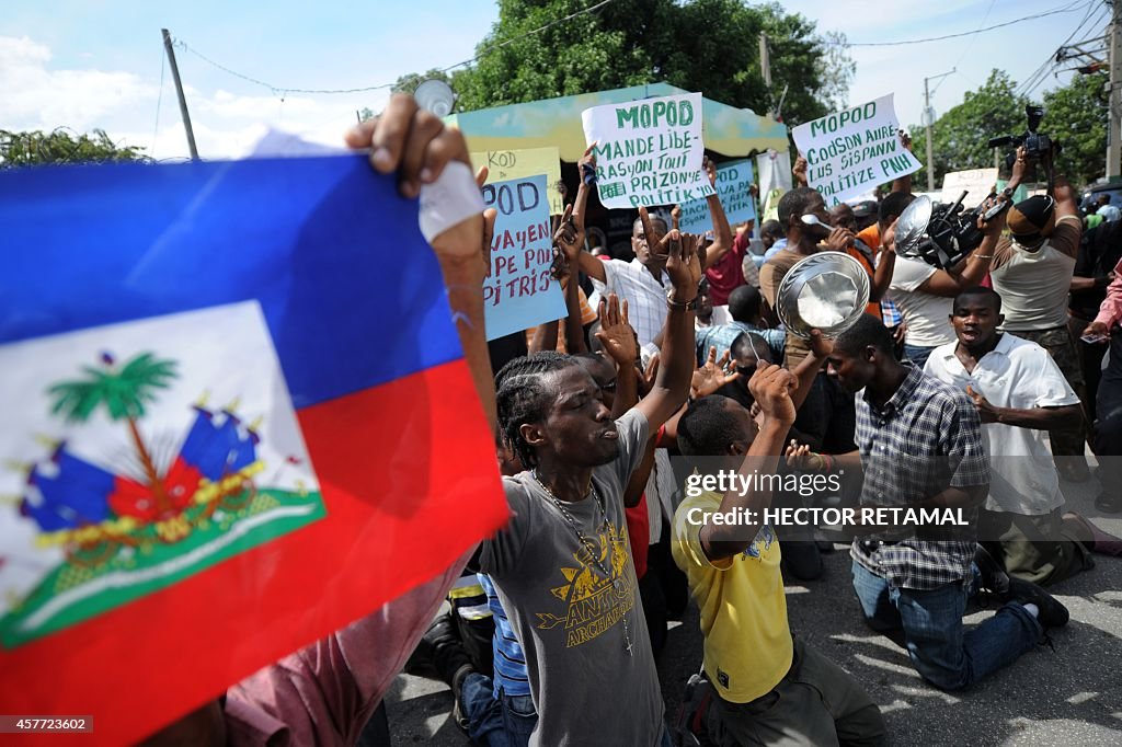 HAITI-POLITICS-PROTEST