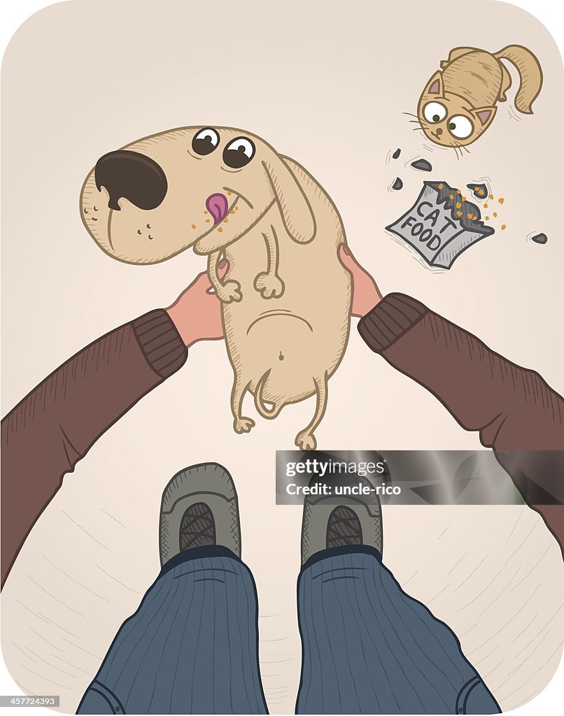 Guilty Dog cartoon character