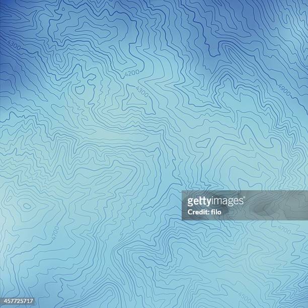 topographic hintergrund blau - topografie stock-grafiken, -clipart, -cartoons und -symbole
