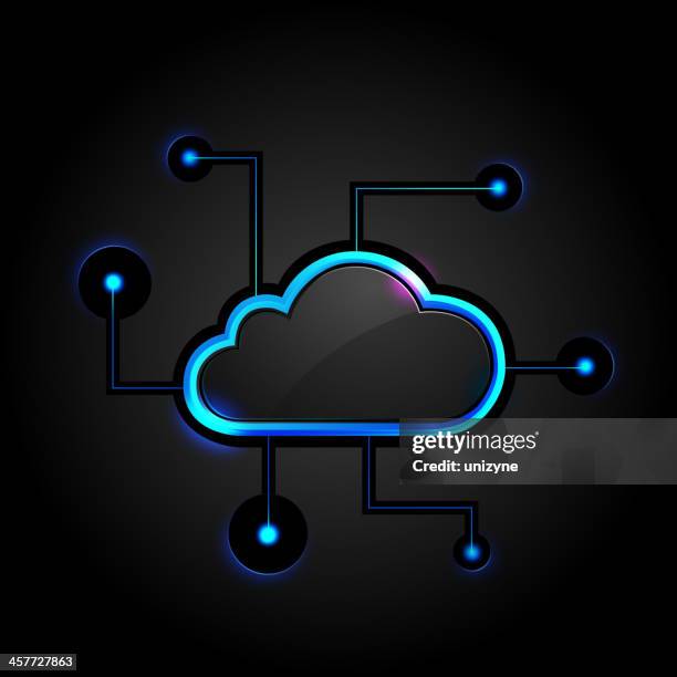 cloud computing - cloud transparent stock illustrations