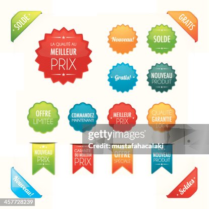 Promotion Button Promotion Buttons In French High-Res Vector Graphic - Getty Images