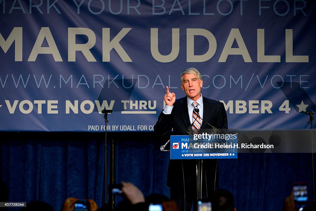 First Lady of the United States Michelle Obama visits Denver, CO to help get out the vote for Colorado Senator Mark Udall and Governor John Hickenlooper.