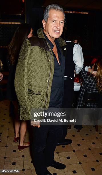 Mario Testino attends the Charlotte Olympia 'Handbags for the Leading Lady' launch dinner at Toto's Restaurant on October 23, 2014 in London, England.