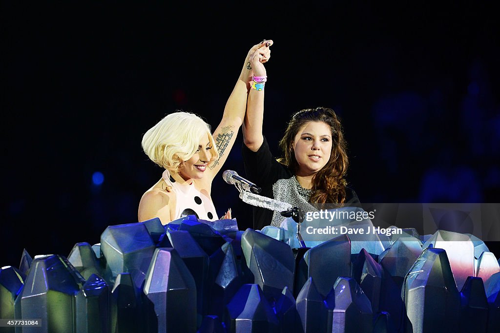 Lady Gaga Performs At The 02 Arena