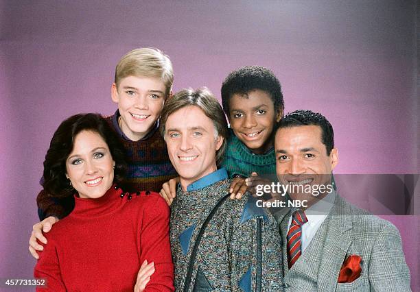 Pictured: Erin Gray as Kate Summers Stratton, Joel Higgins as Edward Stratton III, Franklyn Seales as Dexter Stuffins Ricky Shroder as Ricky...