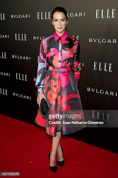 Veronica Sanchez attends 'Elle Style Awards 2014' photocall at Italian Embassy on October 23, 2014 in Madrid, Spain.