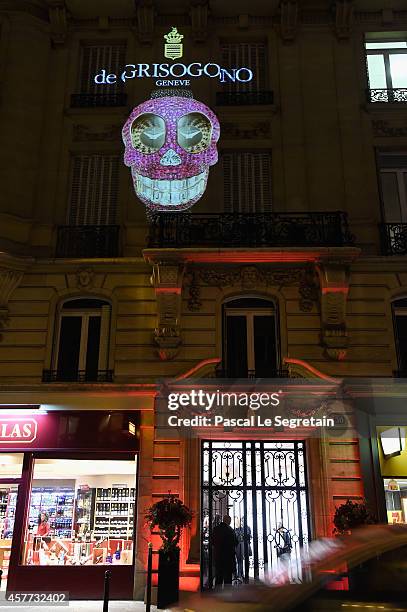 General view of atmosphere is seen during the launch of the De Grisogono "Crazy Skull" watch on October 23, 2014 in Paris, France.