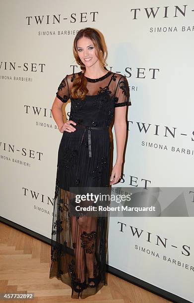 Helen Lindes attends a photocall for the new flagship store 'Twin-Set Simona Barbieri' on October 23, 2014 in Barcelona, Spain.