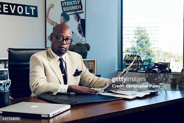 Vice Chairman of Revolt Andre Harrell is photographed for Billboard Magazine on September 8, 2014 in Los Angeles, California. PUBLISHED IMAGE.