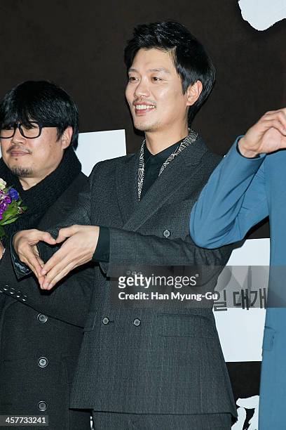 South Korean actor Park Hee-Soon attends "The Suspect" VIP screening at COEX Mega Box on December 17, 2013 in Seoul, South Korea. The film will open...