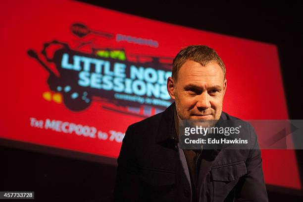 David Gray performs on stage for Mancap's Little Noise Sessions at the Union Chapel on October 23, 2014 in London, United Kingdom.