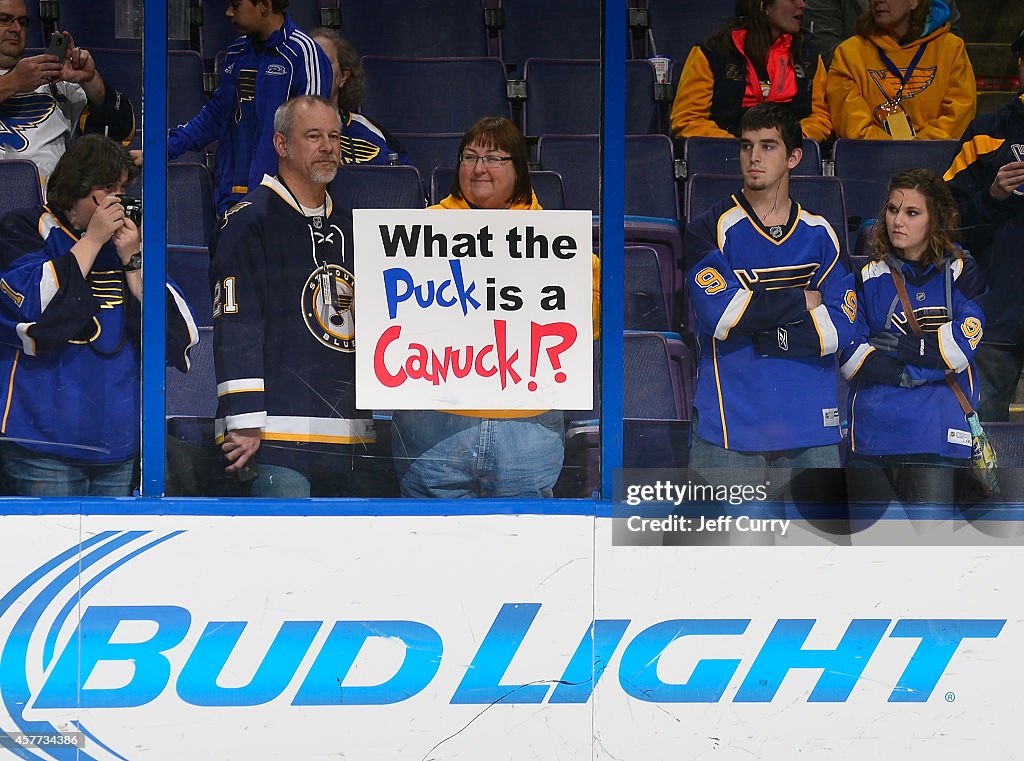 Vancouver Canucks v St. Louis Blues