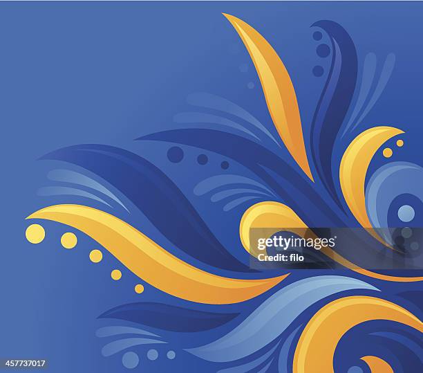 abstract wave background - naval oranges stock illustrations