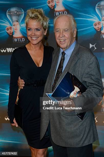 Inka Bause and Wolfgang Rademann attend 'The Wyld - Nicht von dieser Welt' Premiere at Friedrichstadt-Palast on October 23, 2014 in Berlin, Germany.